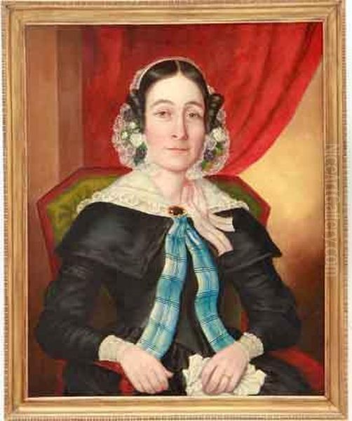 Portrait Of Seated Lady With Brooch - view 1
