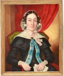 Portrait Of Seated Lady With Brooch