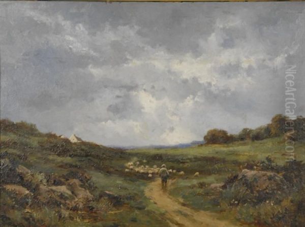 Sheep Herder In A Landscape - view 1