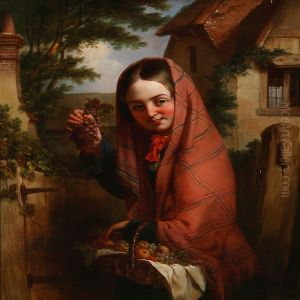 Fine Fruit Girl by George Grosvenor Bullock