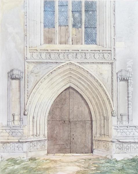 Cawston Church, The West Door - view 1
