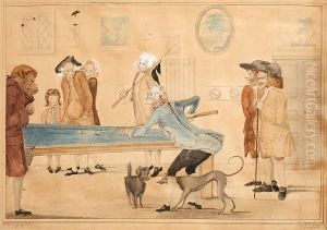 Gentleman Playing Billiards