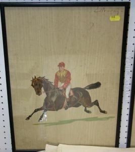 Jockey Astridehis Horse