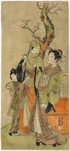 Lovers Under Cherry Blossoms by Ippitsusai Buncho