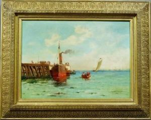 Attributed To Dennis Miller Bunker , By The Sea by Dennis Miller Bunker