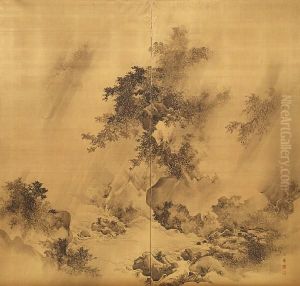 A Solitary Angler Wearing A 
Mino