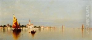 Harbor Scene by Andrew Fisher Bunner