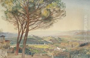 Florence From The Hill Of Bellesguardo, Fiesole by John Wharlton Bunney