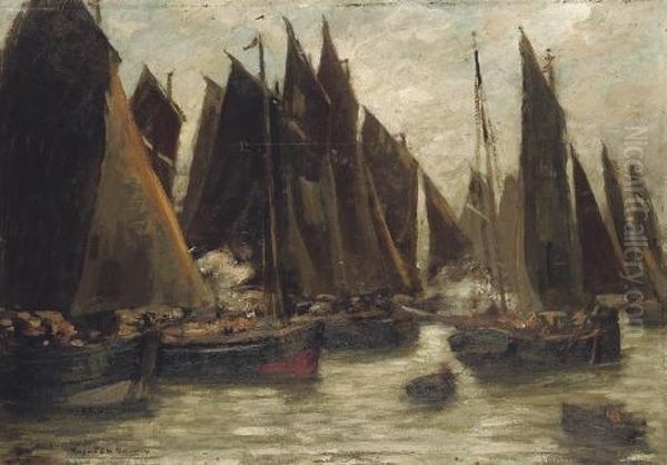 Fishing Boats In A Harbour - view 1