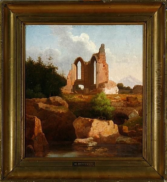 Italian Ruin Scenery. Unsigned - view 1