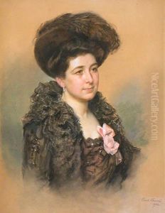 Portret Damy W Kapeluszu by Karl Bunzl