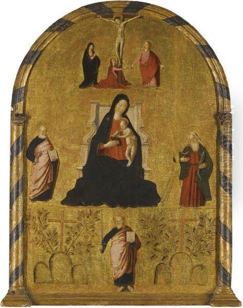 The Madonna And Child Enthroned With The Crucifixion - view 1