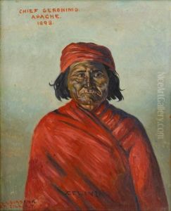 Chief Geronimo/apache by Elbridge Ayer Burbank