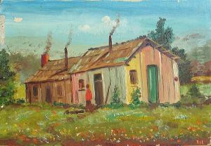 Indian Home At Soboba, Near San Jacinto,california by Elbridge Ayer Burbank