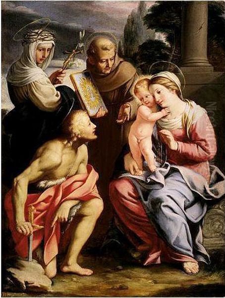 The Madonna And Child With Saints Catherine And Bernardino Of Siena, Together With Saint Galgano - view 1