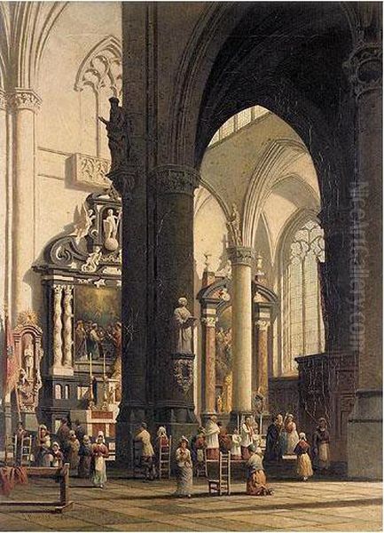 Interior Of St Paul's Church, Antwerp - view 1