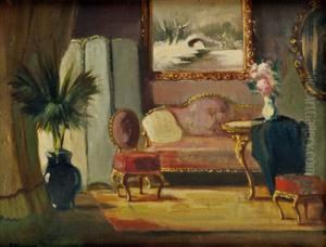 Mestiansky Interier by Istvan Burchard-Belavary