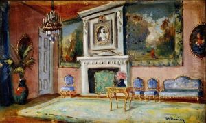 Mestiansky Interier by Istvan Burchard-Belavary