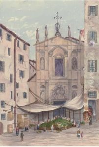 A Quantity Of Unframed Drawings And Watercolours, The Majority Of Welsh And Continental Landscapes by Adelaide Louisa Burdett