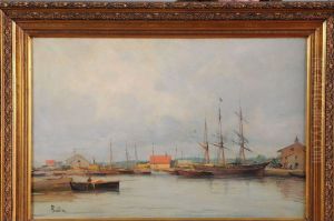 < Le Portde Toulon >. by Burdin