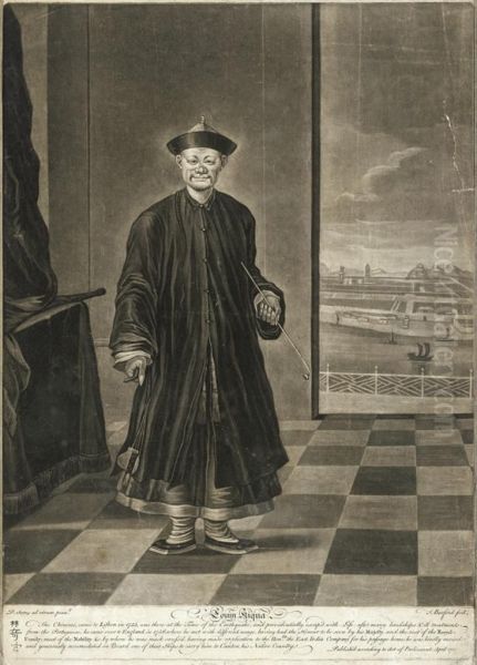 Loum Kiqua - The Chineese, Came To Lisbon In 1755, Was There At Thetime Of The Earthquake, And Providentially Escap'd With Life; Aftermany Hardships & Ill Treatments From The Portuguese, He Cameover To England, In 1756; Where He Met With Differnet Usage - view 1