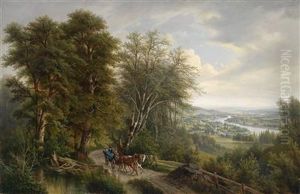 Large Danube Landscape With View Of Nussdorf