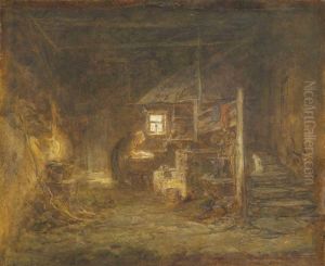 In Derwaschkuche by Anton Burger