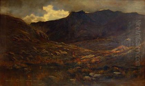 Figures In A Rocky Landscape - view 1