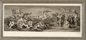 Allegorische Szene Nach B. Genelli by Johannes Burger
