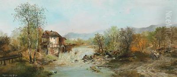 Eine Muhle Am Fluss - view 1