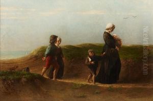 Home From The Beach by Hendricus-Jacobus Burgers