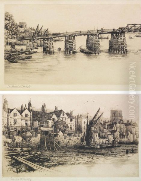 Sixteen Views Of London Including: Belle Vue House, Lindsey Row; And Lindsey House, Cheyne Walk, Chelsea - view 1