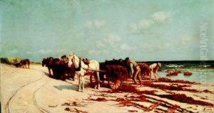 Seaweed Gatherers by Augustus Nicolas Burke