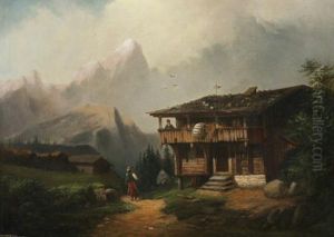 Prunch Schepen Am Zirler Berg by Heinrich Burkel