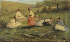 Jeunes Femmes Dans La Campagne by Gilbert Burling