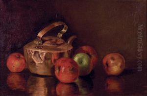 Still Life With Apples And Copper Kettle by Charles Albert Burlingame