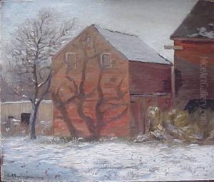 Red Barn by Charles Albert Burlingame