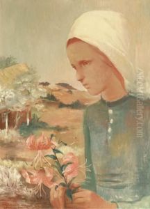 Madchen Mit Feuerlilien - Girl With Lillies