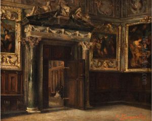 Interieur Eines Saales Im Dogenpalast Zuvenedig by Paul Burmeister
