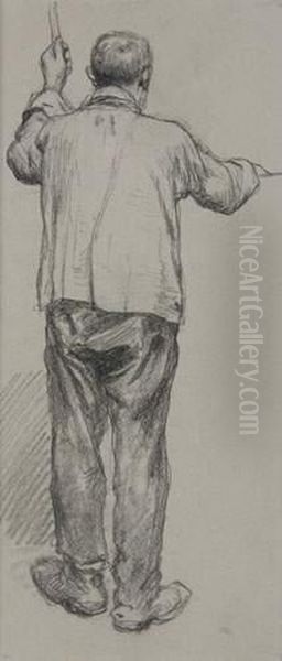 Homme Debout Vu De Dos - view 1