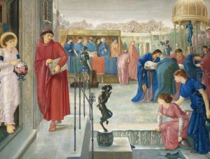 St Theophilus And The Angel: A Legend Of The Martyrdom Of St Dorothea by Sir Edward Coley Burne-Jones