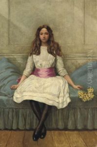 Portrait Of Irene Spencer by Sir Edward Coley Burne-Jones