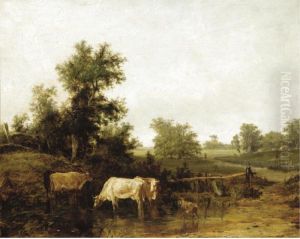 Cattle Watering by James M. Burnet