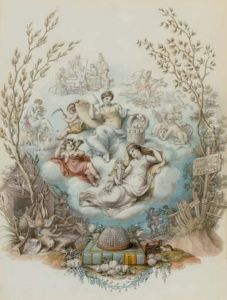 Design For The Frontispiece Of An Album by Edward Francis Burney