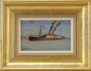 Fabre Line S.s. Madonna by Milton J. Burns