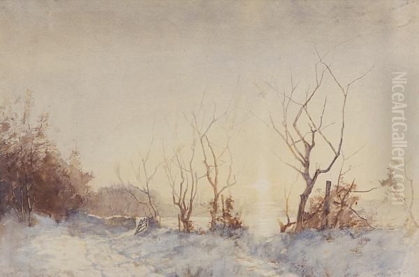 Sunrise Over Snow - view 1