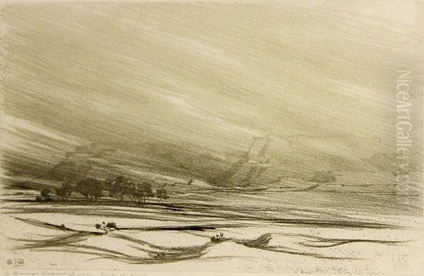 Sandstorm On The Little Colorado River, From Desert Set by George Elbert Burr