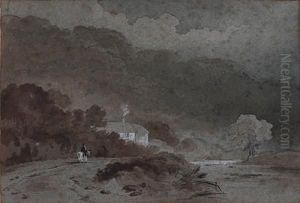 Coastal Scene, 'sailing Near Italian Coast'
