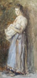 Portrait Of A Mother by Arthur Alfred Burrington