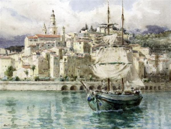 Ship In A Mediterranean Harbour - view 1